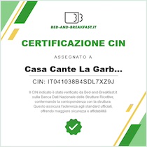 Casa Cante La Garbatina, ti aspettiamo B&B agriturismo, Monteporzio, certificato CIN